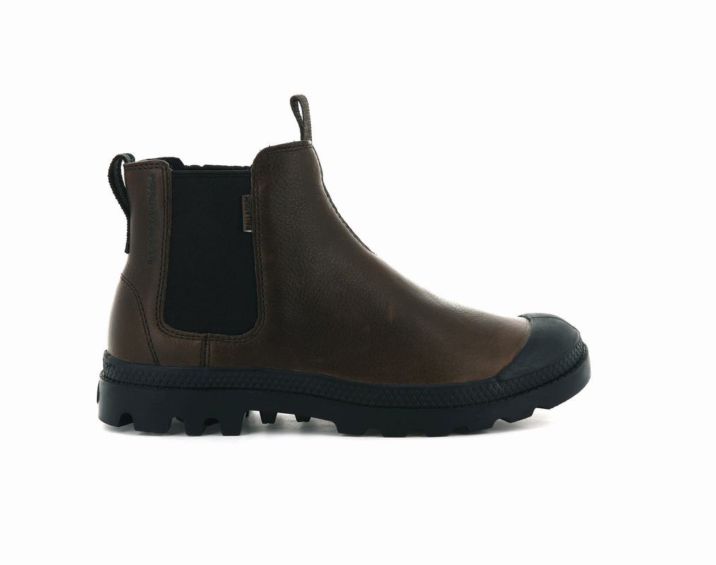 Palladium Pampa Chelsea Ess Damen Stiefel DunkelBraun ||261508-IVJ||